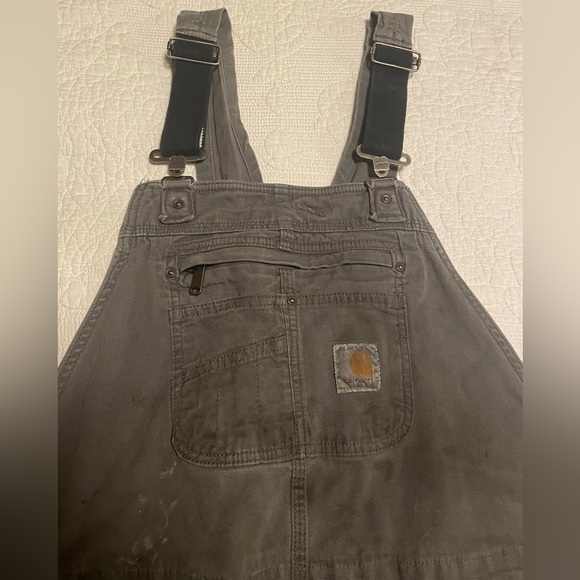 Gray Carhartt overalls - Picture 2 of 4